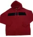 Stilo Apparel 211119HJCR Matching Zip Hoodie Wholes in Claret Red Front front view